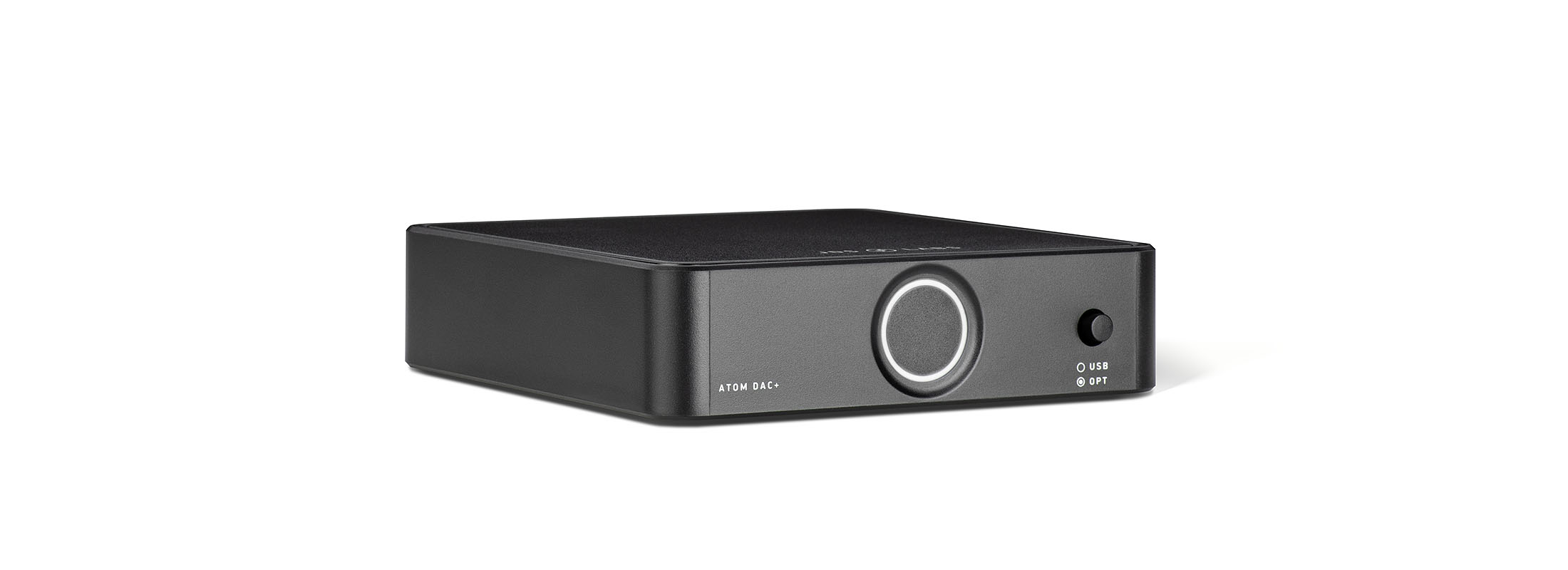 Atom DAC+ Front Angle (On)